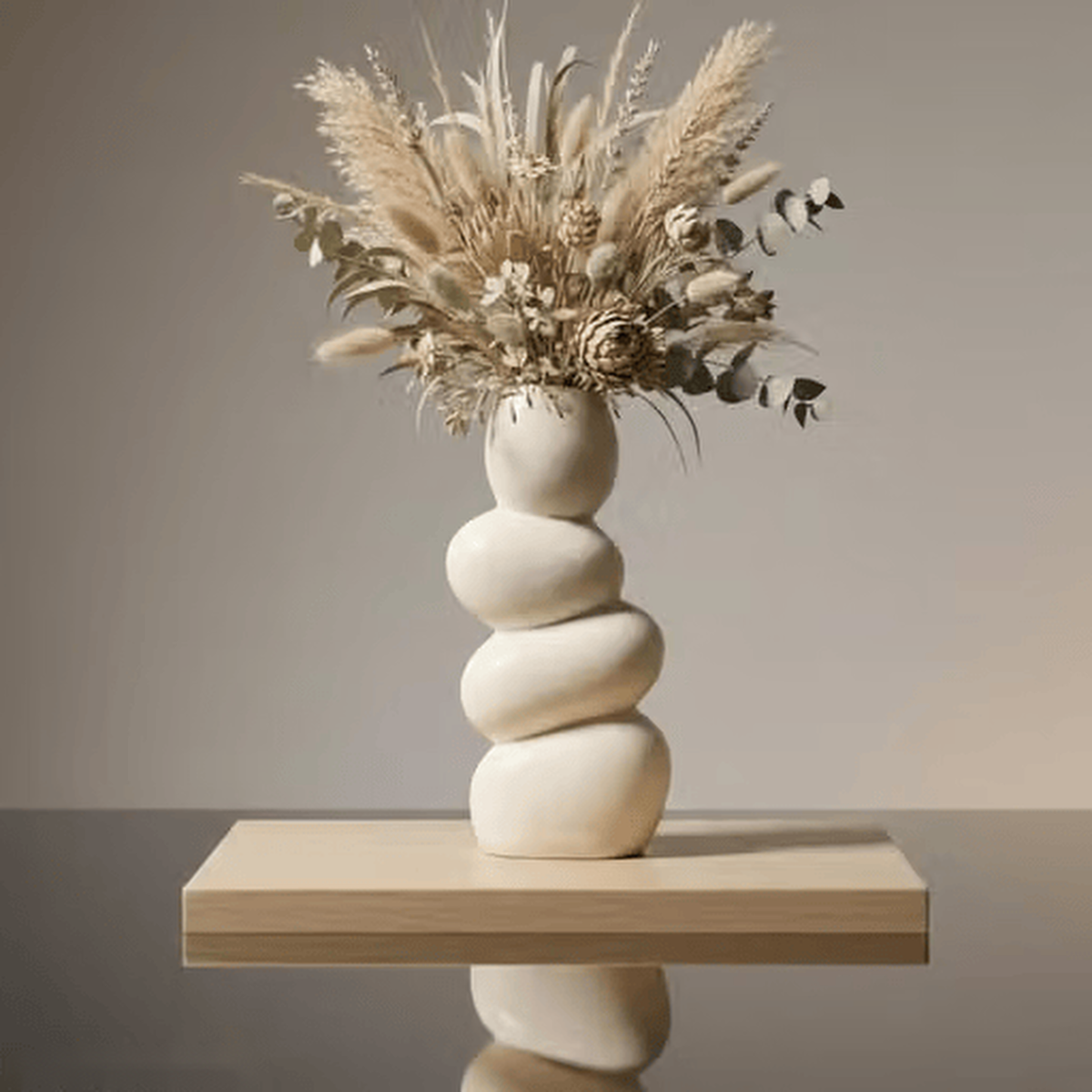 Decorative  Ceramic Vase for Home Decor - 8 Inch Large