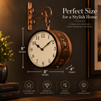 GT Vintage Double Sided Hanging Wall Clock