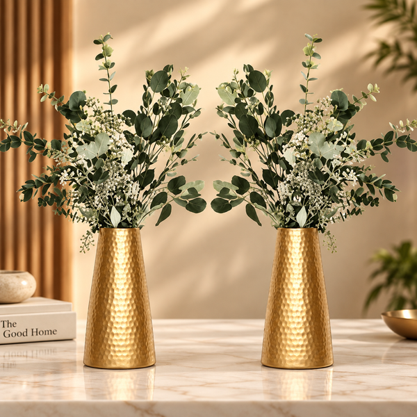 GT Home Flower Vase for Vintage Antique Home Decor - Set of 2