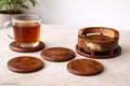 Handcrafted Wooden Coaster Set of 6