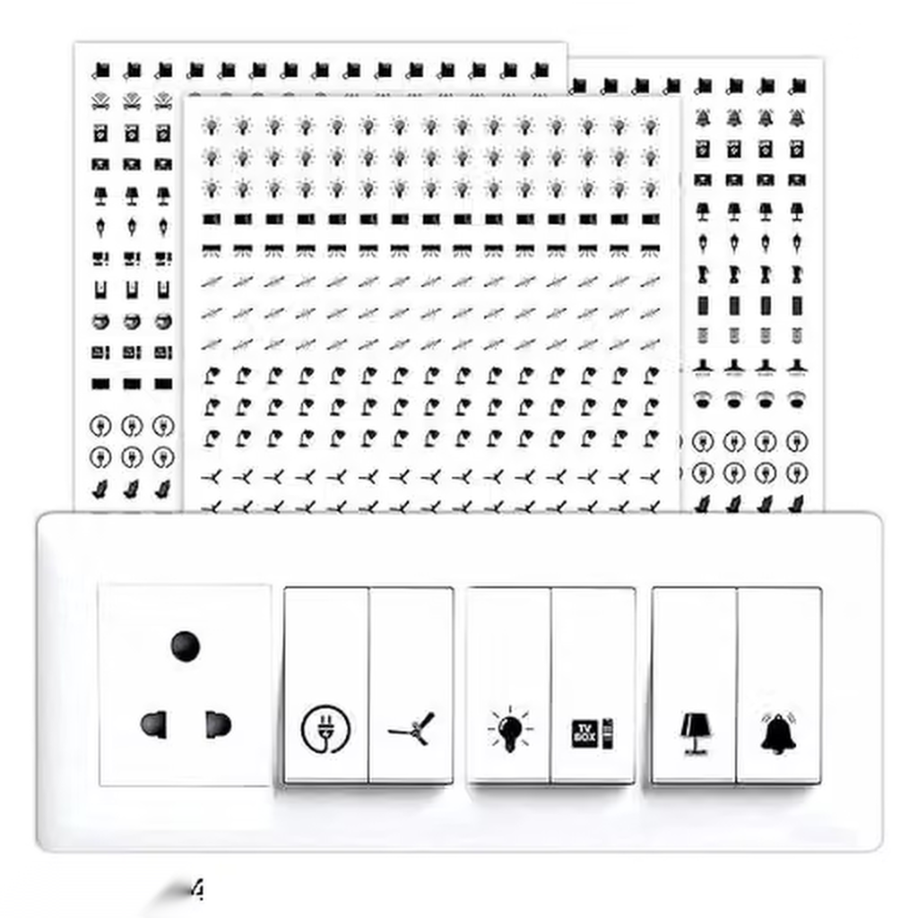 Switch Sticker For Electric Board - 52 Designs - 330Pcs
